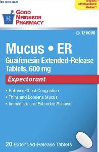 Mucus ER guaifenesin 600 mg Mxeunic 600