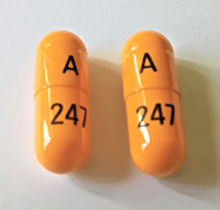 Pill A 247 Orange Capsule/Oblong is Acetazolamide Extended-Release