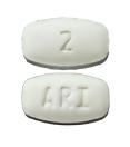 Pill ARI 2 Green Rectangle is Aripiprazole