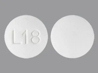 Pill L18 White Round is Olmesartan Medoxomil