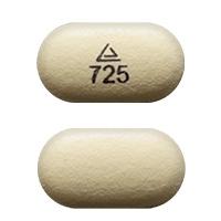 Pill Logo 725 Yellow Capsule/Oblong is Methylphenidate Hydrochloride Extended-Release