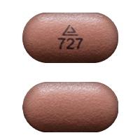 Pill Logo 727 Brown Capsule/Oblong is Methylphenidate Hydrochloride Extended-Release