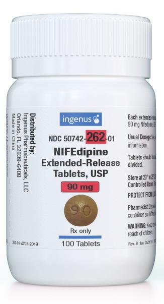 Nifedipine extended-release 90 mg 90