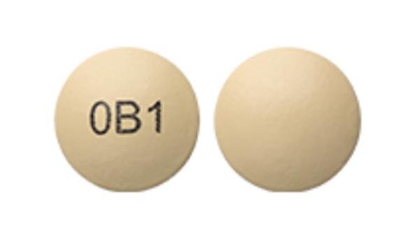 Pill 0B1 Yellow Round is Oxybutynin Chloride Extended-Release