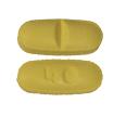 Pill 40 Yellow Capsule/Oblong is Valsartan