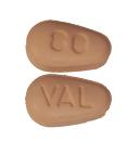 Pill VAL 80 Pink Egg-shape is Valsartan