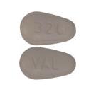 Pill VAL 320 Purple Egg-shape is Valsartan