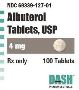 Pill D 127 White Round is Albuterol Sulfate