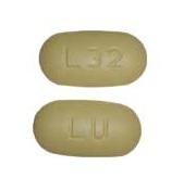 Pill LU L32 Yellow Oval is Ranolazine Extended-Release