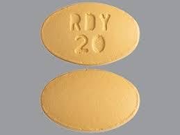 Pill RDY 20 Yellow Oval is Tadalafil