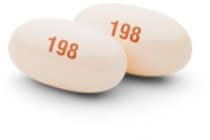 Pill 198 White Capsule/Oblong is Jatenzo