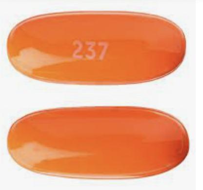 Pill 237 Orange Capsule-shape is Jatenzo
