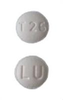 Pill LU T26 Yellow Round is Tadalafil