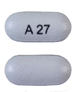 Methylphenidate hydrochloride extended-release 27 mg A27