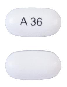 Pill A36 White Capsule/Oblong is Methylphenidate Hydrochloride Extended-Release