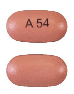 Methylphenidate hydrochloride extended-release 54 mg A54