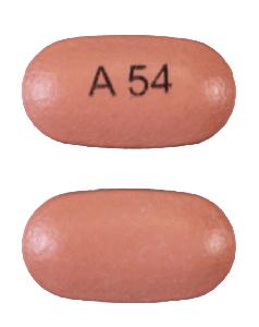 Pill A54 Red Capsule/Oblong is Methylphenidate Hydrochloride Extended-Release