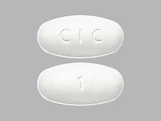 Pill CIC 1 White Oval is Linezolid