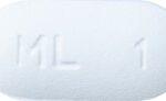 Pill ML 1 White Capsule/Oblong is Lamivudine