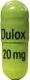 Pill Dulox 20mg Green Capsule/Oblong is Duloxetine Hydrochloride Delayed-Release