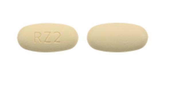 Pill RZ2 Yellow Oval is Ranolazine Extended-Release
