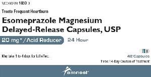 Pill AMNEAL 1050 White Capsule/Oblong is Esomeprazole Magnesium Delayed-Release