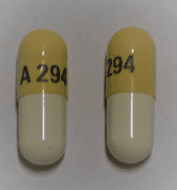 Pill A 294 Yellow & White Capsule/Oblong is Oseltamivir Phosphate