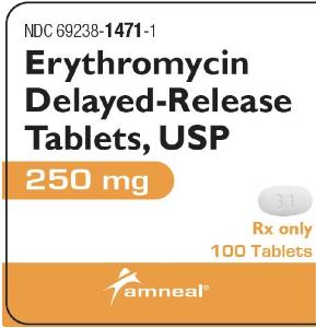 Erythromycin delayed-release 250 mg C 31