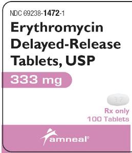 Erythromycin delayed-release 333 mg C 32