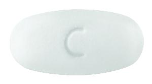 Pill C 33 White Elliptical/Oval is Erythromycin Delayed-Release