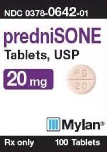 Prednisone 20 mg M PS 20