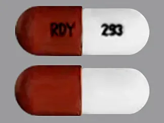 Pill RDY 293 Red & White Capsule/Oblong is Pregabalin