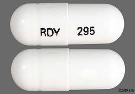 Pill RDY 295 White Capsule/Oblong is Pregabalin