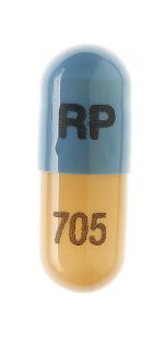Amphetamine and dextroamphetamine extended release 5 mg RP 705