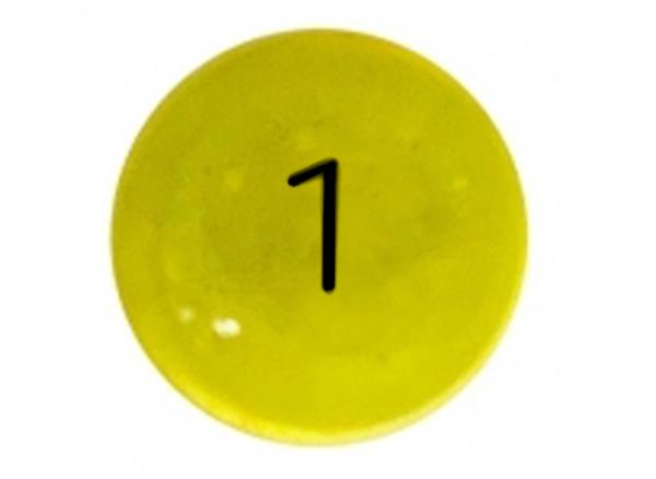 Pill 1 Yellow Round is Benzonatate