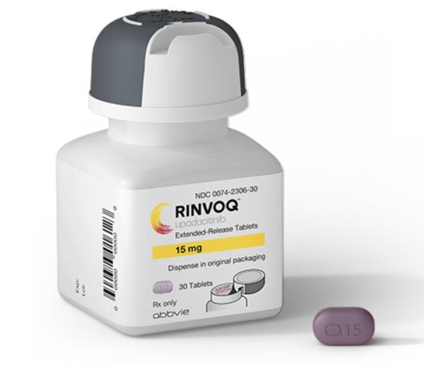 Pill a15 Purple Capsule/Oblong is Rinvoq