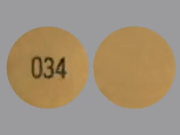 Pill 034 is Paliperidone Extended-Release 6 mg