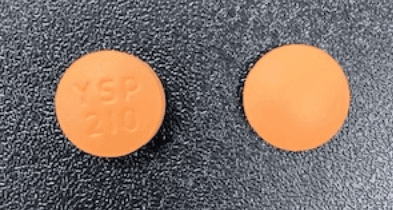 Pill YSP 210 Orange Round is Felodipine Extended-Release