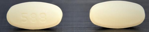Ranolazine extended-release 500 mg 588