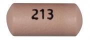Pill 213 Pink Capsule-shape is Methylphenidate Hydrochloride Extended-Release