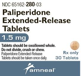 Paliperidone extended-release 1.5 mg AN 80