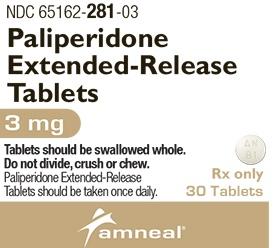 Paliperidone extended-release 3 mg AN 81