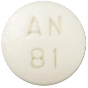 Pill AN 81 White Round is Paliperidone Extended-Release