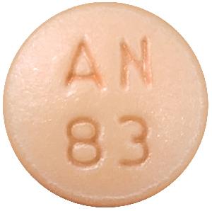 Pill AN 83 Pink Round is Paliperidone Extended-Release