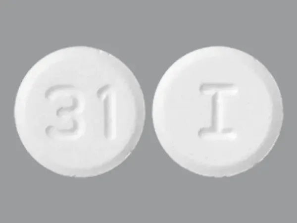 Pill I 31 White Round is Rasagiline Mesylate