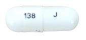 Pill 138 J White Capsule-shape is Pregabalin