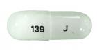 Pill 139 J White Capsule/Oblong is Pregabalin
