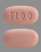 Pill T100 Orange Capsule/Oblong is Trikafta