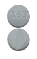Pill A63 Blue Round is Methylphenidate Hydrochloride