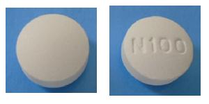 Pill N 100 White Round is Erlotinib